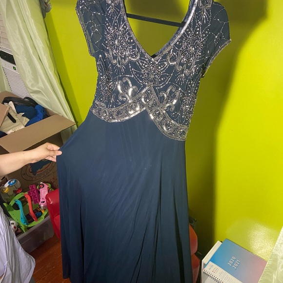 JKARA Navy Blue Dress - Picture 3 of 6